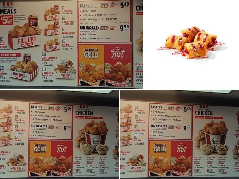 KFC Menu
