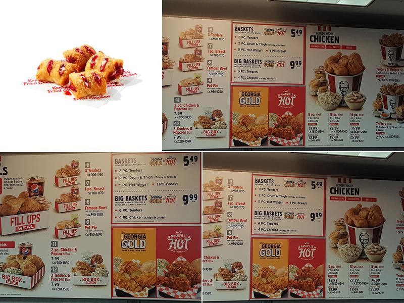 KFC Menu