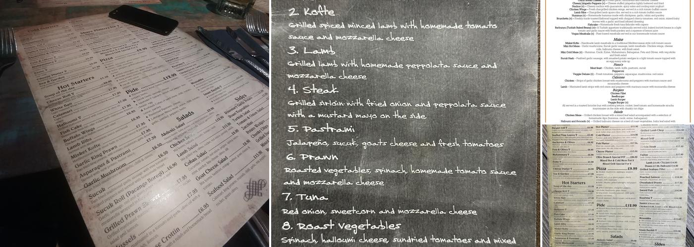 The Olive Branch, Alwoodley Menu