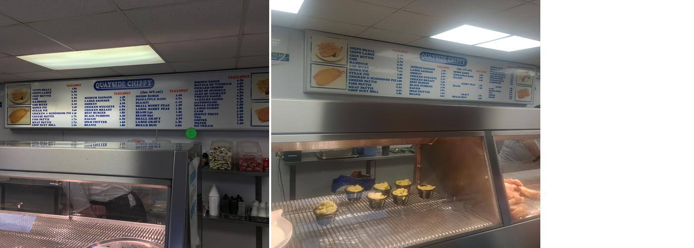 Quayside Fish & Chips Menu