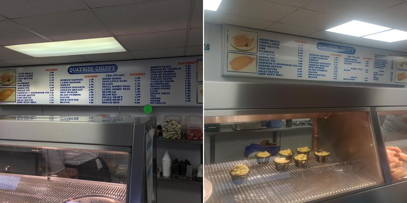 Quayside Fish & Chips Menu
