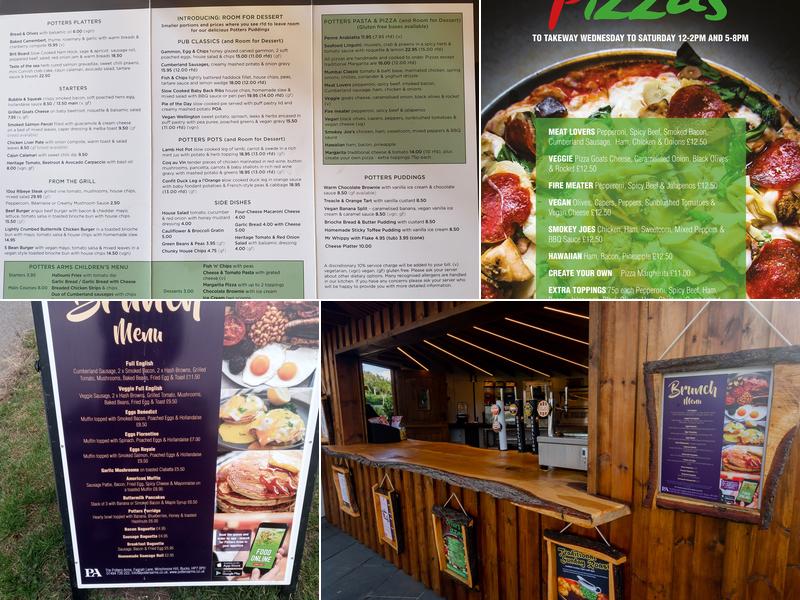 The Potters Arms - Menu