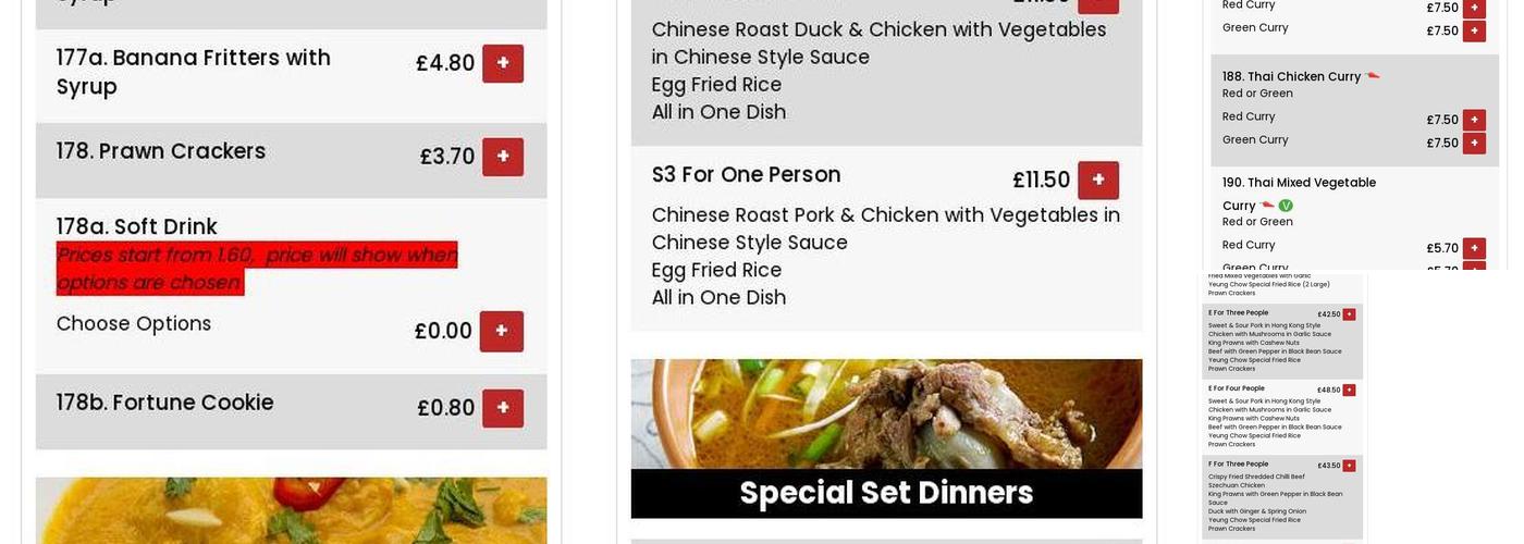 Wok with U Chinese takeaway Menu