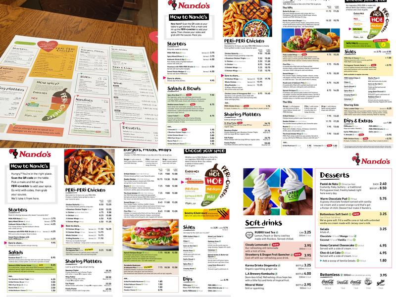 Nando's Windsor Menu