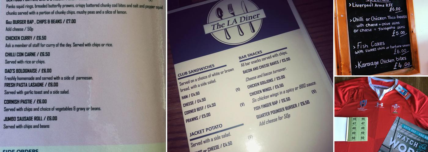 The Liverpool Arms Menu