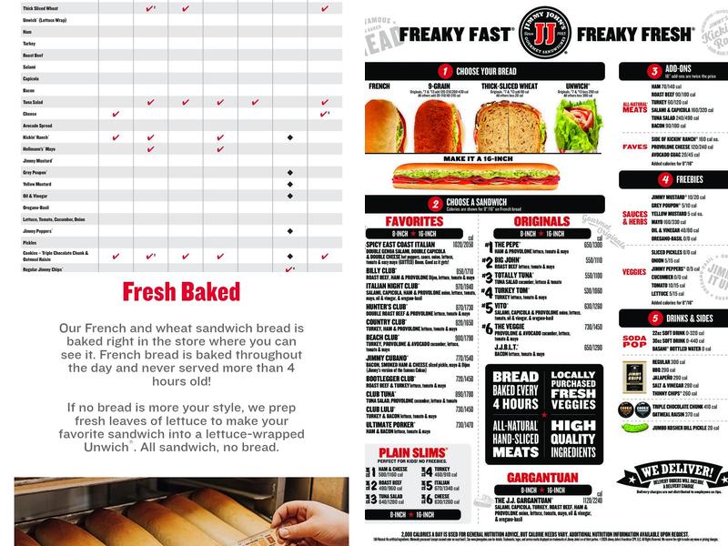 Jimmy John's Menu