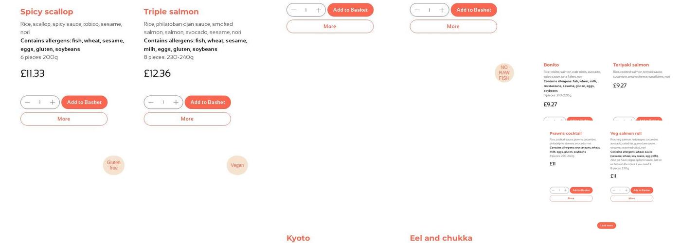 Rice and Roll Andover Menu