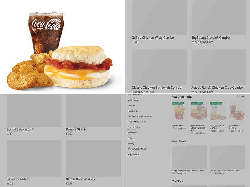 Wendy's Menu