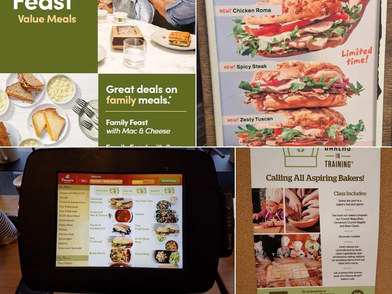 Panera Bread Menu