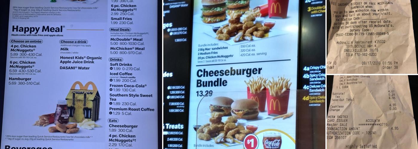 McDonald's Menu