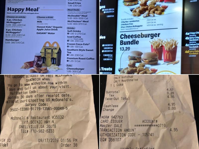 McDonald's Menu