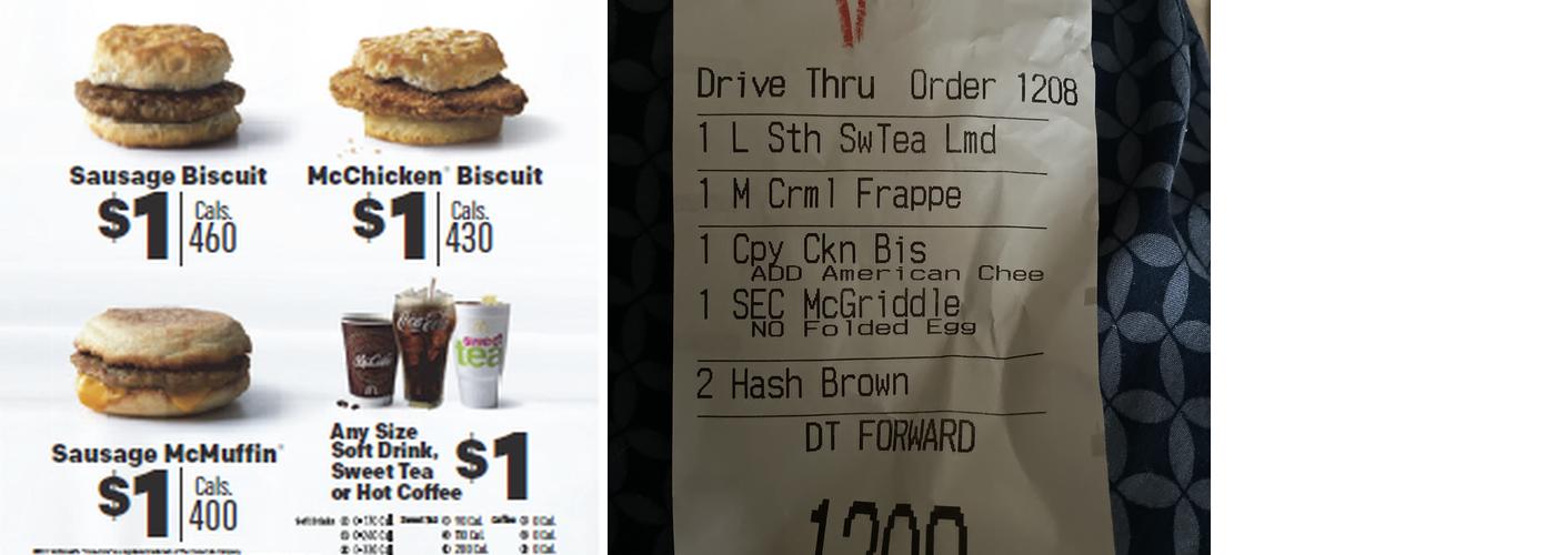 McDonald's Menu