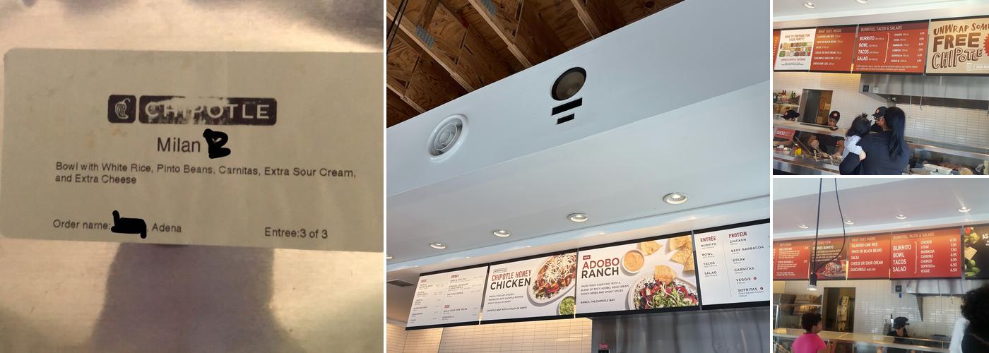 Chipotle Mexican Grill Menu