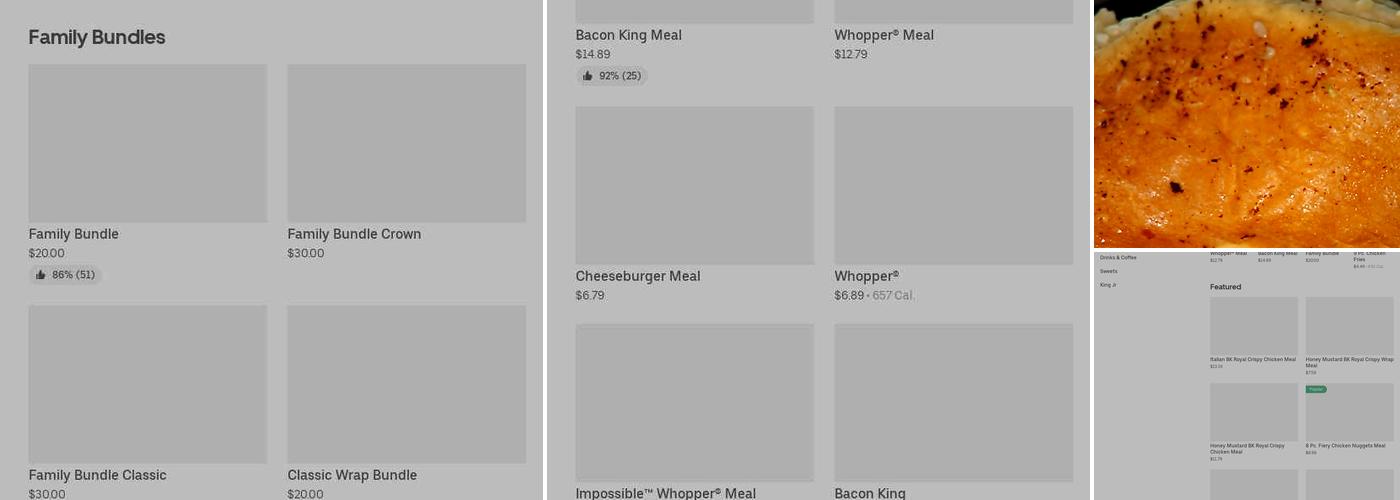 Burger King Menu