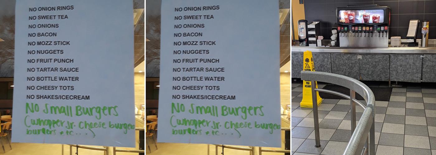 Burger King Menu