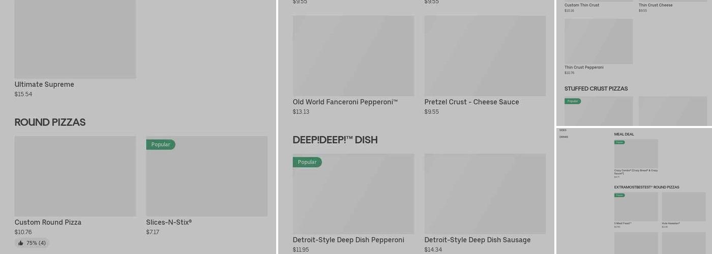 Little Caesars Pizza Menu