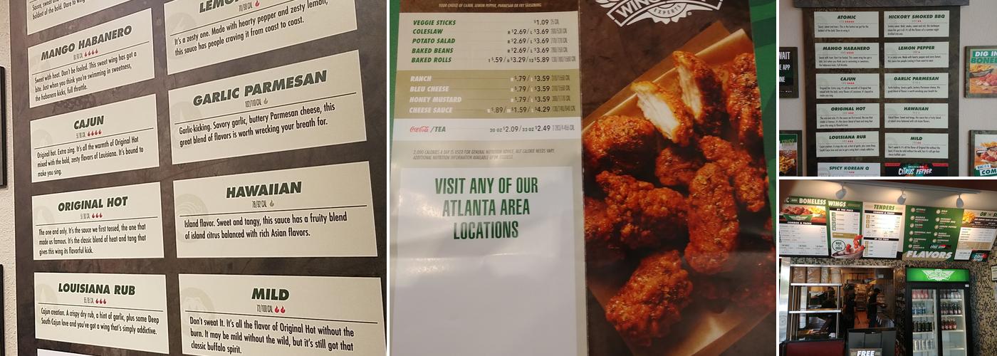 Wingstop Menu
