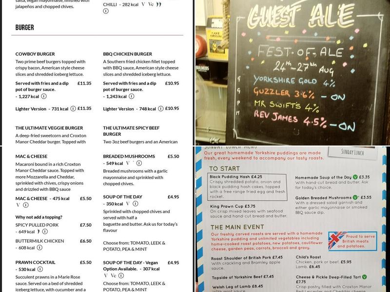 Old Hare & Hounds Menu