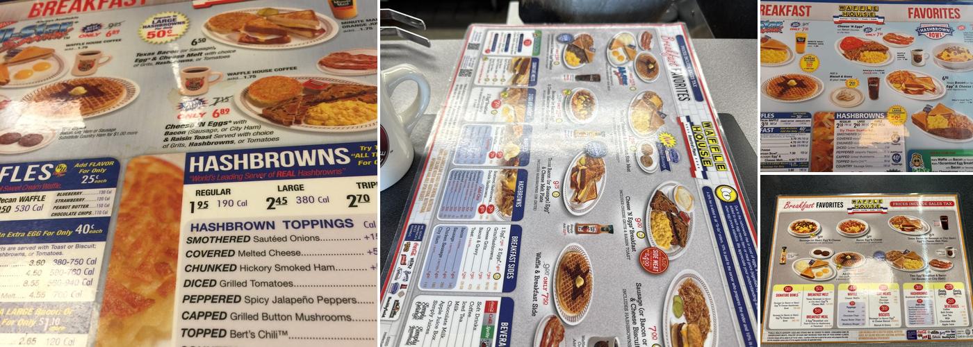 Waffle House Menu