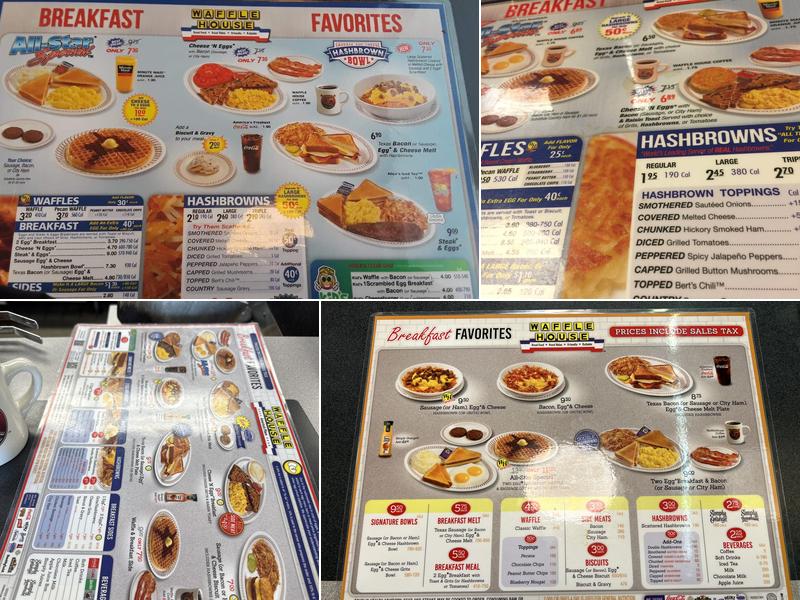 Waffle House Menu