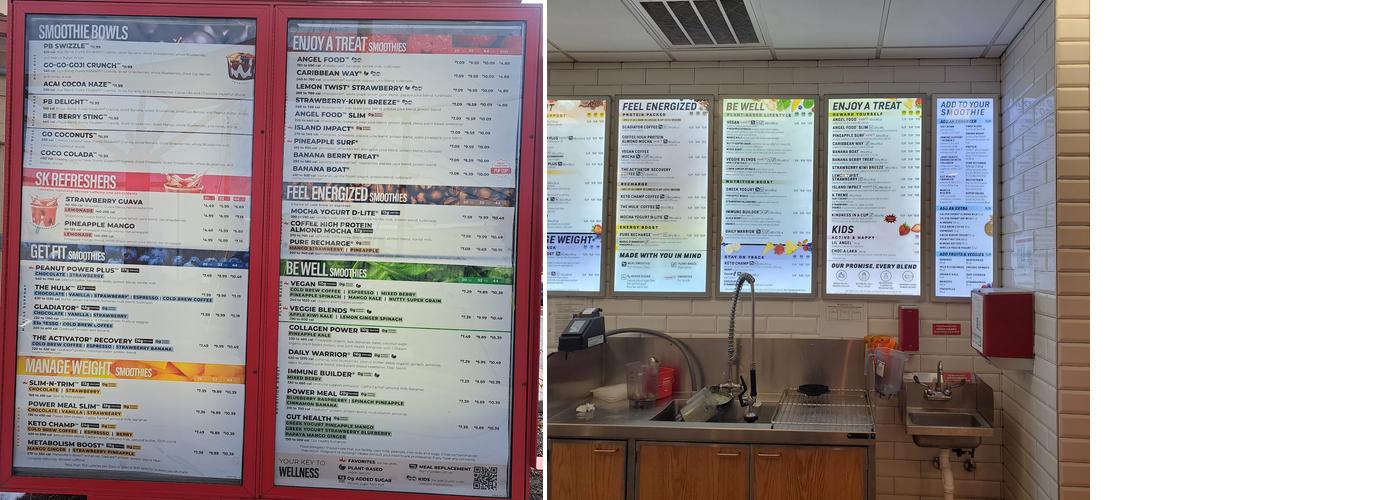 Smoothie King Menu