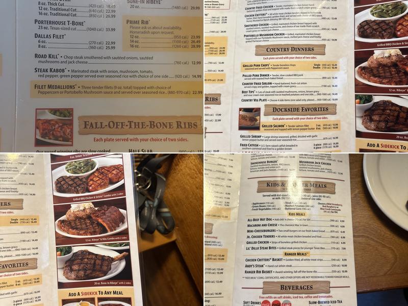Texas Roadhouse Menu