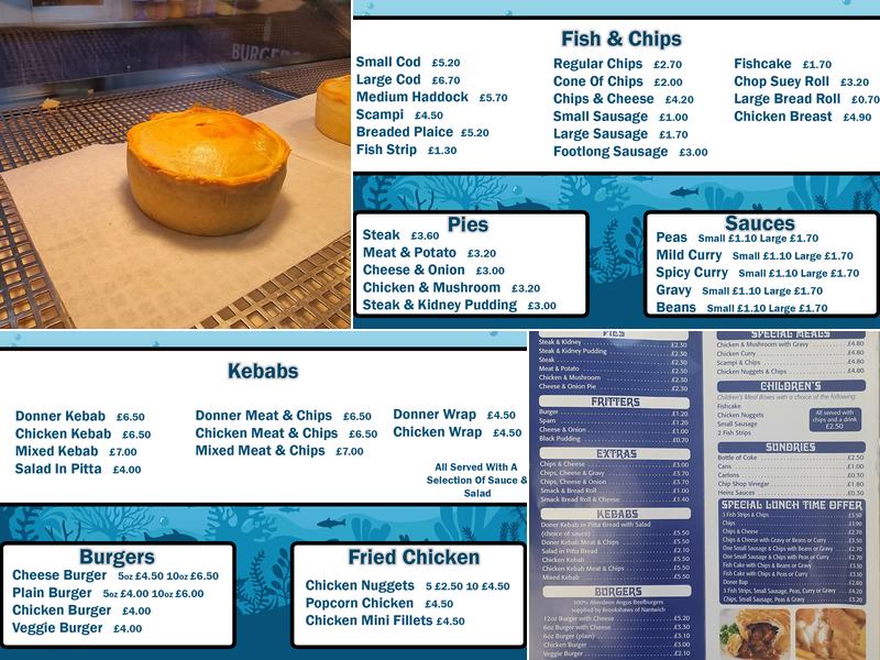 Coral Reef Menu