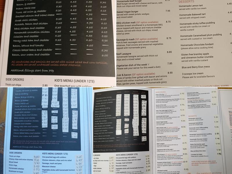 Blue & Berry Café Menu