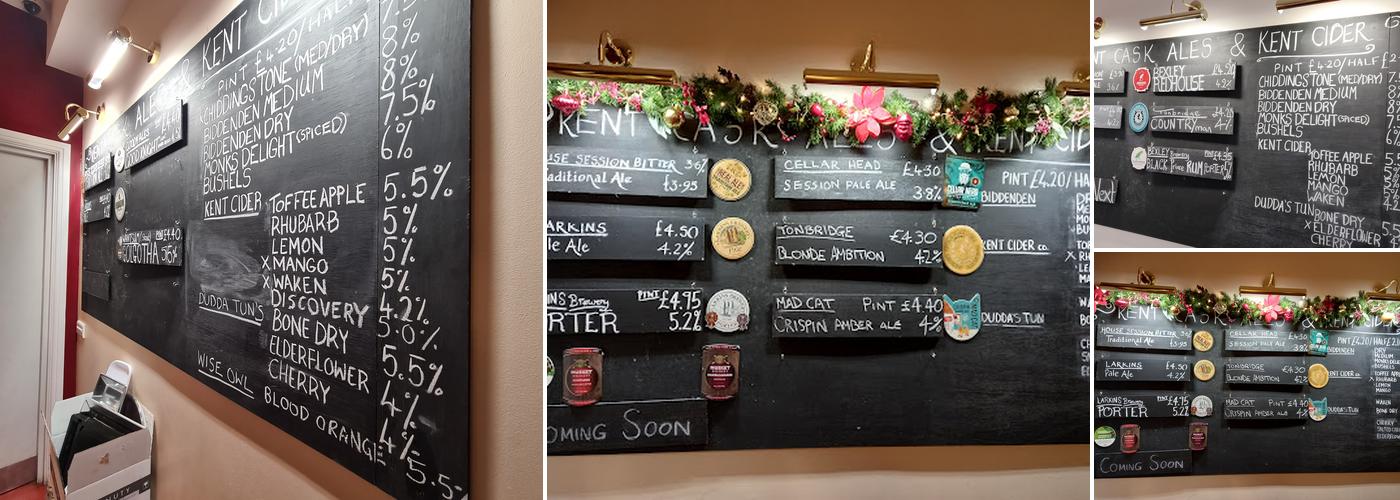 The Real Ale Way Menu