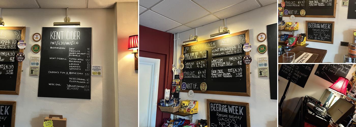 The Real Ale Way Menu