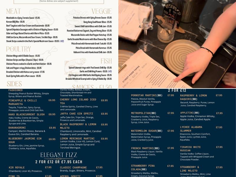 Cappuvino Bar and Restaurant Menu