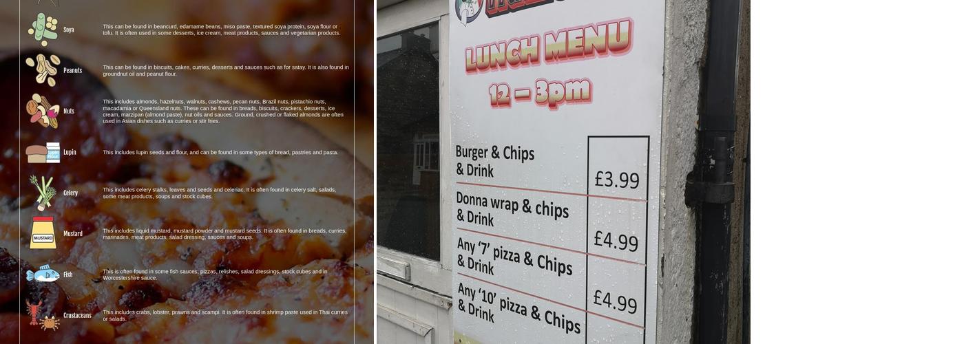 Flames Pizzeria & Grill Menu