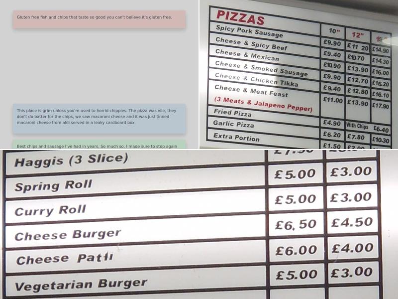 Abbey Take Away Menu