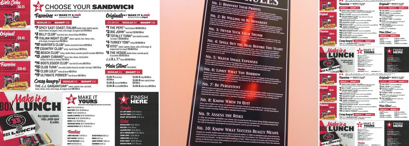Jimmy John's Menu