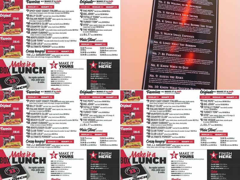 Jimmy John's Menu