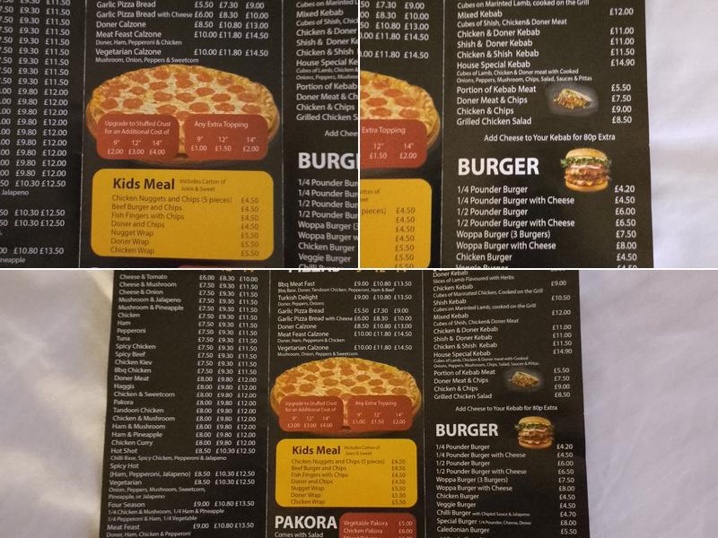 Ozkan's Grill Takeaway Selkirk Menu