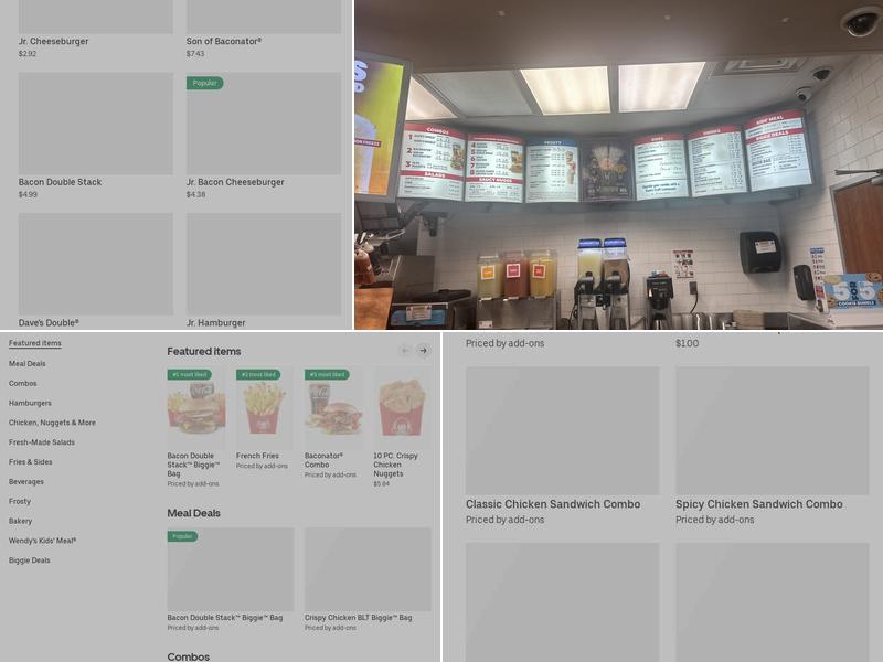 Wendy's Menu
