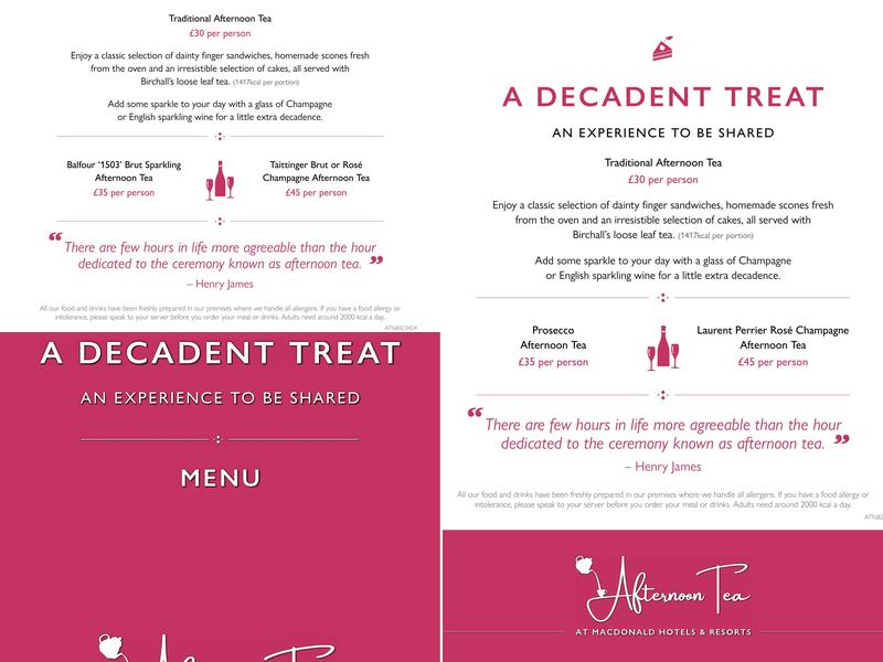 Tapestry Restaurant | Norwood Hall Menu