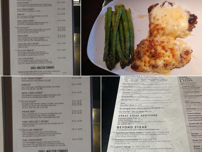 LongHorn Steakhouse Menu