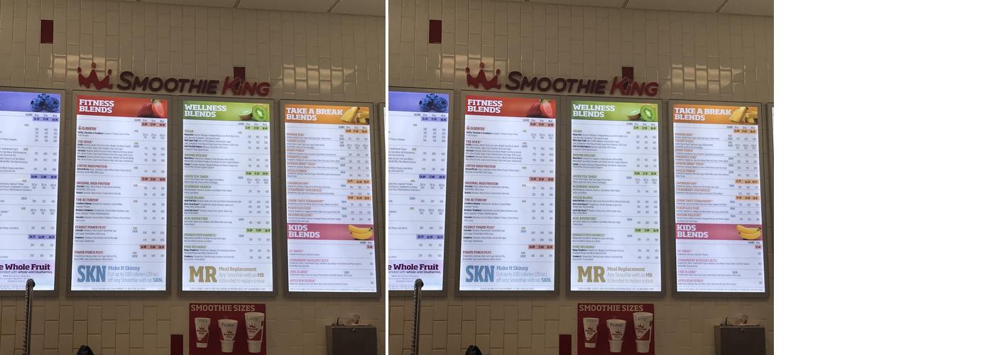 Smoothie King Menu