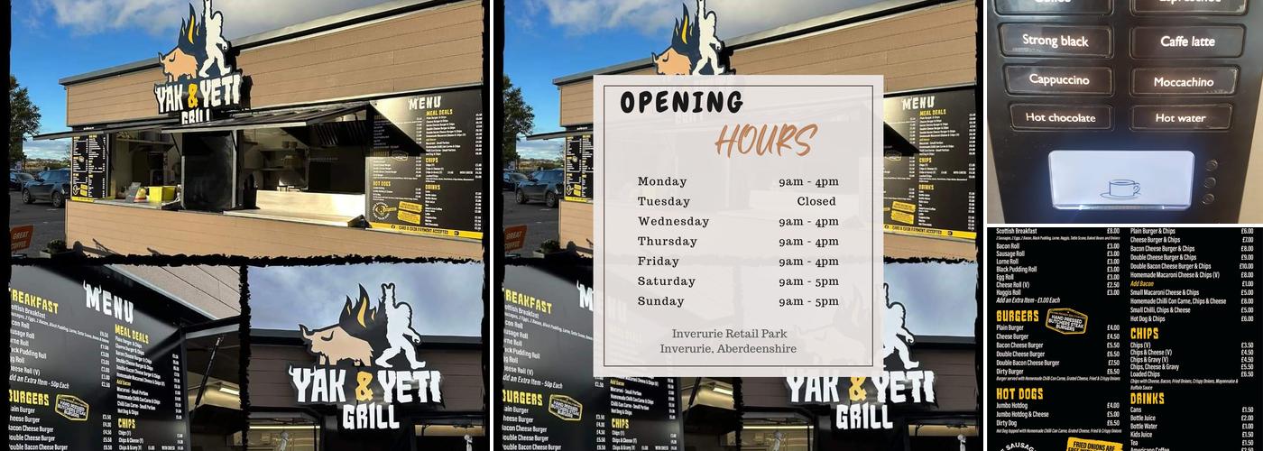 Yak & Yeti Grill Menu