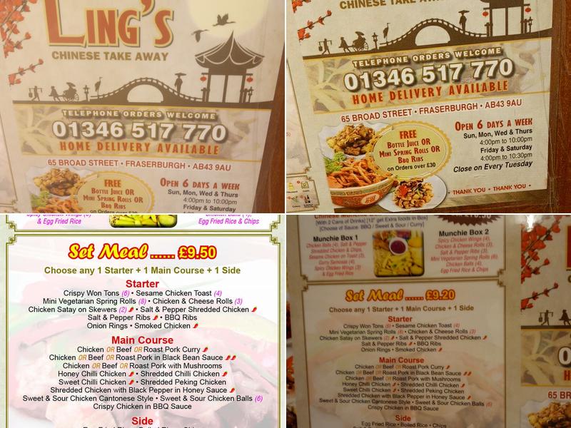 Ling's Menu