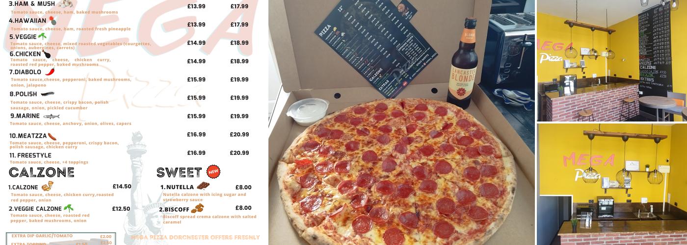 Mega Pizza Menu