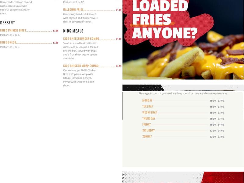 Proper Naughty Burger Co Menu