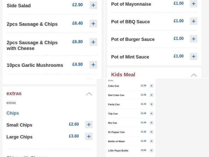 Empire Kebab & Pizza | Dorchester Menu