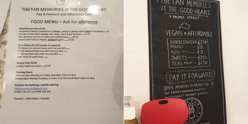 The Good Heart Menu