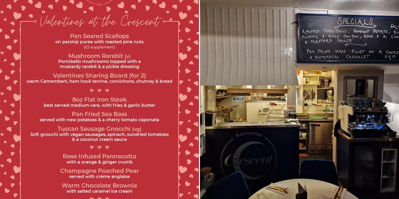 Crescent Restaurant & Bar Bath Menu