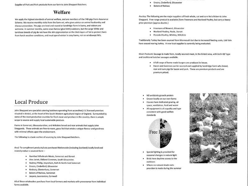 Lansdown Restaurant RUH Menu