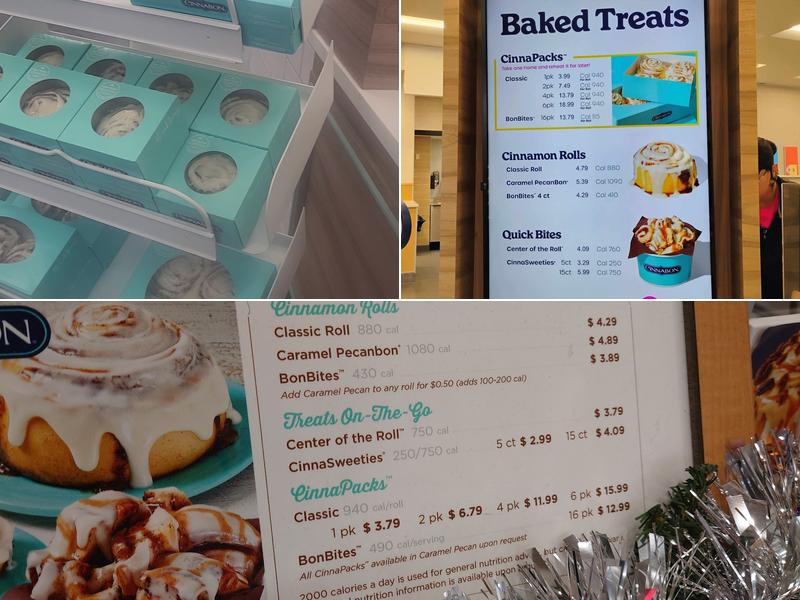 Cinnabon Menu