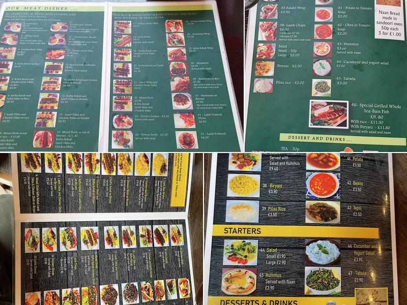 Bamo Restaurant Menu